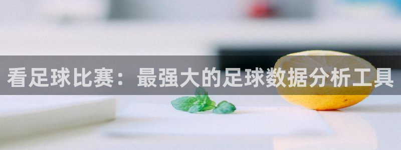 看足球比赛：最强大的足球数据分析工具